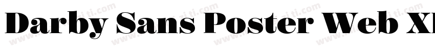 Darby Sans Poster Web XLt Regular字体转换